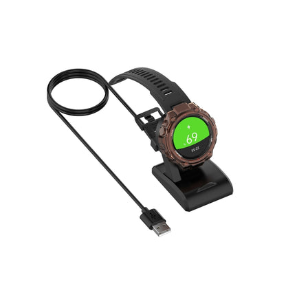 สำหรับ Amazfit A1918 แท่นนาฬิกาอัจฉริยะแบบพกพาพลาสติกที่นั่งแนวตั้งชาร์จ USB สายชาร์จ, ความยาว: 1 ม., Vertical Seat Charger