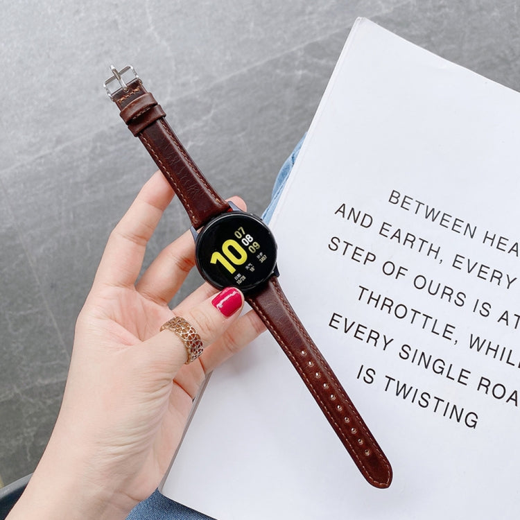 สำหรับ Samsung Galaxy Watch 22mm สมาร์ทวอทช์ Universal หนังสองด้านสายนาฬิกาขนาดเล็ก, 22mm
