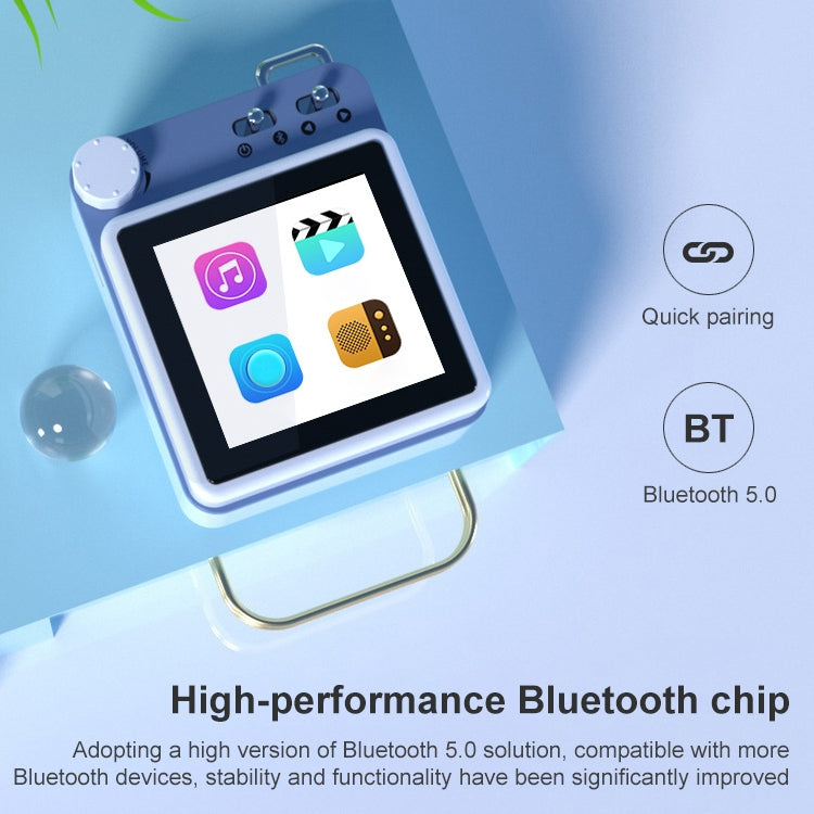 Mahdi M188 เครื่องเล่นวิดีโอเพลง MP3 บลูทูธ 8GB