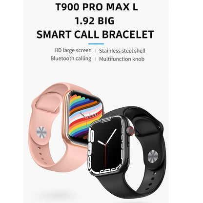 T900 PRO MAX L ใหญ่ 1.92 นิ้วนาฬิกาสมาร์ทกันน้ำหน้าจอขนาดใหญ่รองรับอัตราการเต้นของหัวใจ / ความดันโลหิต / ออกซิเจน / โหมดกีฬาหลายโหมด, T900 PRO MAX L BIG