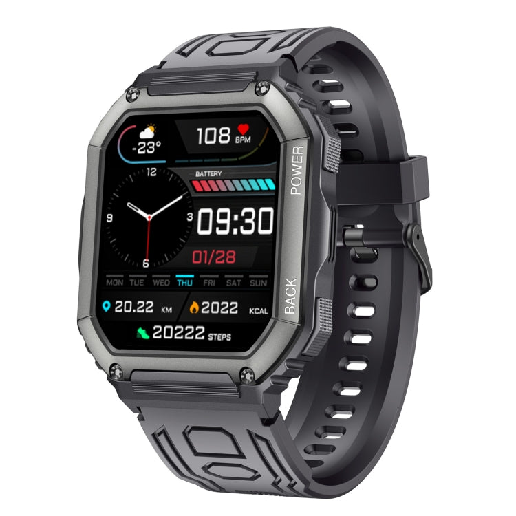 KR06 กันน้ำ Pedometer Sport Smart Watch รองรับอัตราการเต้นของหัวใจ / การตรวจสอบความดันโลหิต / การโทร BT