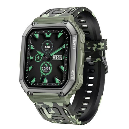 KR06 กันน้ำ Pedometer Sport Smart Watch รองรับอัตราการเต้นของหัวใจ / การตรวจสอบความดันโลหิต / การโทร BT
