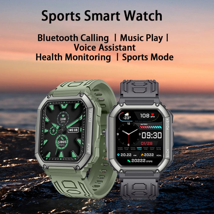 KR06 กันน้ำ Pedometer Sport Smart Watch รองรับอัตราการเต้นของหัวใจ / การตรวจสอบความดันโลหิต / การโทร BT