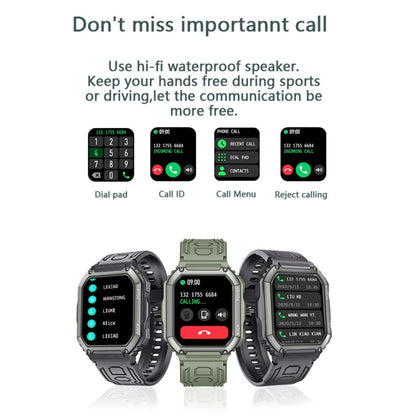 KR06 กันน้ำ Pedometer Sport Smart Watch รองรับอัตราการเต้นของหัวใจ / การตรวจสอบความดันโลหิต / การโทร BT