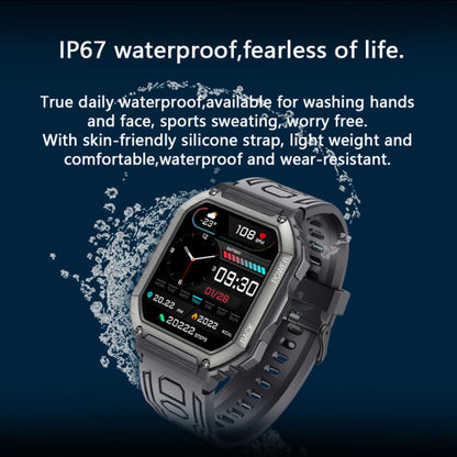 KR06 กันน้ำ Pedometer Sport Smart Watch รองรับอัตราการเต้นของหัวใจ / การตรวจสอบความดันโลหิต / การโทร BT