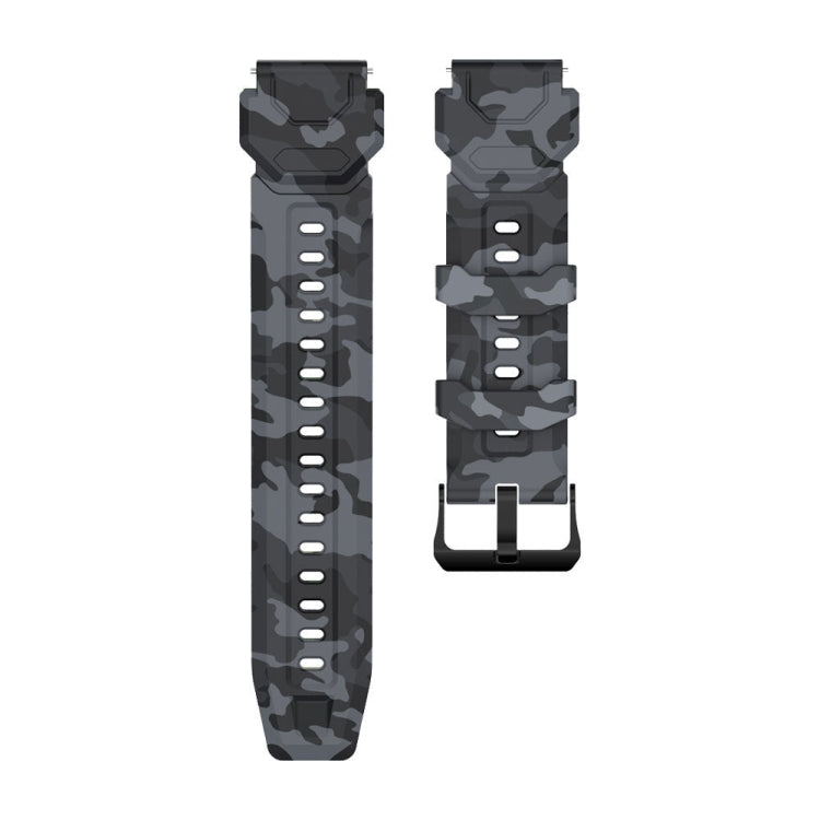 สำหรับ KOSPET TANK M1 Pro (CA0832B) สายนาฬิกาซิลิโคน, Watch Band Camouflage, Watch Band Black