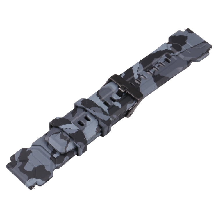 สำหรับ KOSPET TANK M1 Pro (CA0832B) สายนาฬิกาซิลิโคน, Watch Band Camouflage, Watch Band Black