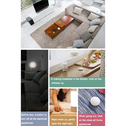 สวิตช์ไร้สายขนาดเล็กอัจฉริยะ Xiaomi Mijia ดั้งเดิมสำหรับอุปกรณ์ Xiaomi Smart Home Suite พร้อมการใช้เกตเวย์มัลติฟังก์ชั่น Xiaomi (CA1001)