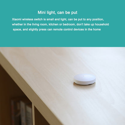 สวิตช์ไร้สายขนาดเล็กอัจฉริยะ Xiaomi Mijia ดั้งเดิมสำหรับอุปกรณ์ Xiaomi Smart Home Suite พร้อมการใช้เกตเวย์มัลติฟังก์ชั่น Xiaomi (CA1001)