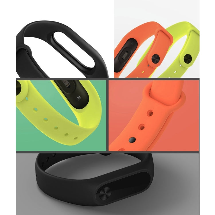 สำหรับ Xiaomi Mi Band 2 (CA0600B) สร้อยข้อมือสายรัดข้อมือสีสันสดใส ไม่รวมโฮสต์, Orange Wristbands, Pink Wristbands, Light Green Wristbands, Yellow Wristbands