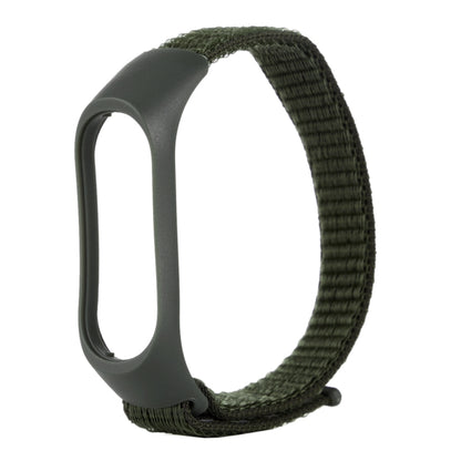 สมาร์ทวอทช์สายนาฬิกาทอไนลอนสำหรับ Xiaomi Mi Band 3 / 4