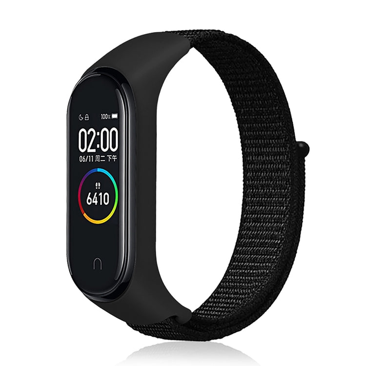 สมาร์ทวอทช์สายนาฬิกาทอไนลอนสำหรับ Xiaomi Mi Band 3 / 4