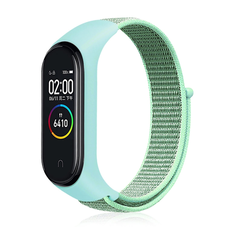 สมาร์ทวอทช์สายนาฬิกาทอไนลอนสำหรับ Xiaomi Mi Band 3 / 4
