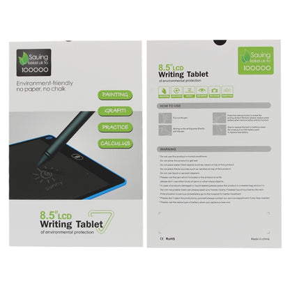 แบบพกพา 8.5 นิ้ว LCD การเขียนแท็บเล็ต Graffiti อิเล็กทรอนิกส์ Handwriting Pad ข้อความกราฟิกบอร์ดร่างกระดาษพร้อมปากกาเขียน, 8.5 inch Black, 8.5 inch Green, 8.5 inch Blue, 8.5 inch Red, 8.5 inch White