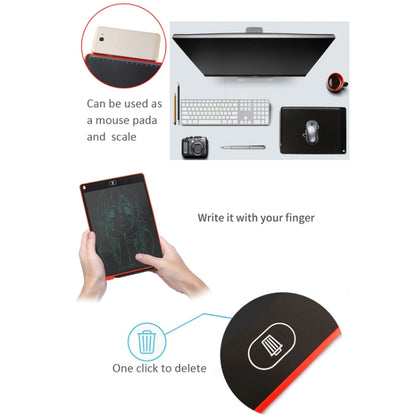 แบบพกพา 12 นิ้ว LCD การเขียนแท็บเล็ต Graffiti อิเล็กทรอนิกส์ Handwriting Pad ข้อความกราฟิกบอร์ดร่างกระดาษพร้อมปากกาเขียน, 12 inch Black