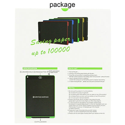 แบบพกพา 12 นิ้ว LCD การเขียนแท็บเล็ต Graffiti อิเล็กทรอนิกส์ Handwriting Pad ข้อความกราฟิกบอร์ดร่างกระดาษพร้อมปากกาเขียน, 12 inch Black