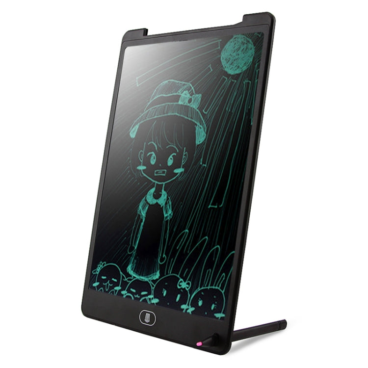 แบบพกพา 12 นิ้ว LCD การเขียนแท็บเล็ต Graffiti อิเล็กทรอนิกส์ Handwriting Pad ข้อความกราฟิกบอร์ดร่างกระดาษพร้อมปากกาเขียน, 12 inch Black