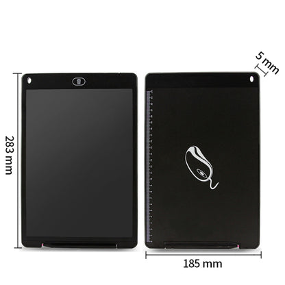 แบบพกพา 12 นิ้ว LCD การเขียนแท็บเล็ต Graffiti อิเล็กทรอนิกส์ Handwriting Pad ข้อความกราฟิกบอร์ดร่างกระดาษพร้อมปากกาเขียน, 12 inch Black