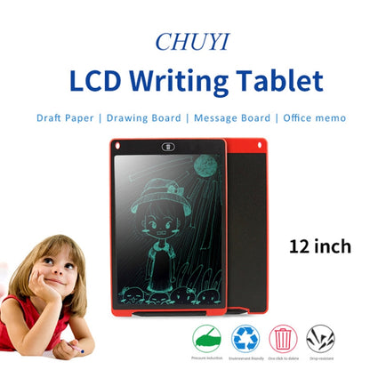 แบบพกพา 12 นิ้ว LCD การเขียนแท็บเล็ต Graffiti อิเล็กทรอนิกส์ Handwriting Pad ข้อความกราฟิกบอร์ดร่างกระดาษพร้อมปากกาเขียน, 12 inch Black