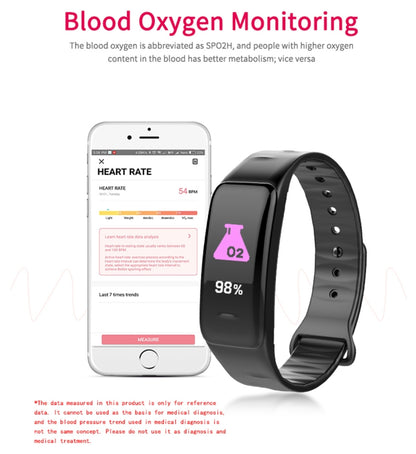 CHIGU C1Plus Fitness Tracker 0.96 นิ้วหน้าจอ IPS สร้อยข้อมือสมาร์ทแบนด์, กันน้ำ IP67, รองรับโหมดกีฬา / ความดันโลหิต / การตรวจสอบการนอนหลับ / เครื่องวัดอัตราการเต้นของหัวใจ / การตรวจสอบความเหนื่อยล้า / การแจ้งเตือนอยู่ประจำ, C1 Plus Black, C1 Plus Blue ...