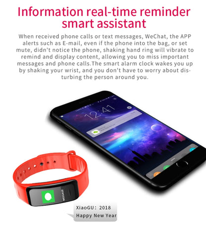 CHIGU C1Plus Fitness Tracker 0.96 นิ้วหน้าจอ IPS สร้อยข้อมือสมาร์ทแบนด์, กันน้ำ IP67, รองรับโหมดกีฬา / ความดันโลหิต / การตรวจสอบการนอนหลับ / เครื่องวัดอัตราการเต้นของหัวใจ / การตรวจสอบความเหนื่อยล้า / การแจ้งเตือนอยู่ประจำ, C1 Plus Black, C1 Plus Blue ...