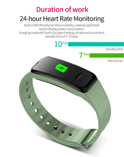 CHIGU C1Plus Fitness Tracker 0.96 นิ้วหน้าจอ IPS สร้อยข้อมือสมาร์ทแบนด์, กันน้ำ IP67, รองรับโหมดกีฬา / ความดันโลหิต / การตรวจสอบการนอนหลับ / เครื่องวัดอัตราการเต้นของหัวใจ / การตรวจสอบความเหนื่อยล้า / การแจ้งเตือนอยู่ประจำ, C1 Plus Black, C1 Plus Blue ...