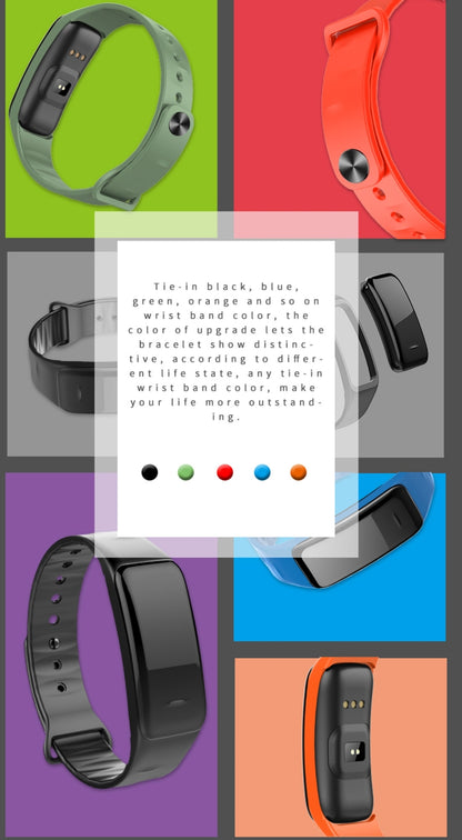 CHIGU C1Plus Fitness Tracker 0.96 นิ้วหน้าจอ IPS สร้อยข้อมือสมาร์ทแบนด์, กันน้ำ IP67, รองรับโหมดกีฬา / ความดันโลหิต / การตรวจสอบการนอนหลับ / เครื่องวัดอัตราการเต้นของหัวใจ / การตรวจสอบความเหนื่อยล้า / การแจ้งเตือนอยู่ประจำ, C1 Plus Black, C1 Plus Blue ...