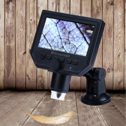 G600 600X 3.6MP 4.3 นิ้ว HD จอแสดงผล LCD USB ชาร์จกล้องจุลทรรศน์ดิจิตอลแบบพกพาพร้อมไฟ LED, รองรับการ์ด Micro SD (สูงสุด 64GB), ปลั๊ก US, AC 100-240V, US Plug
