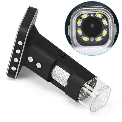 500X ซูมแว่นขยาย 3MP เซ็นเซอร์รับภาพกล้องจุลทรรศน์ดิจิตอล USB พร้อมหน้าจอ 2.5 นิ้วและ 8 LED และขาตั้งมืออาชีพรองรับการ์ด TF, DMS-015M 500X