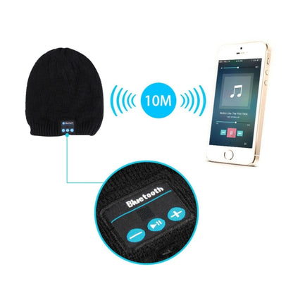 ชุดหูฟัง Bluetooth ถักพื้นผิวสี่เหลี่ยมหมวกฤดูหนาวที่อบอุ่นพร้อมไมโครโฟนสำหรับเด็กชายและเด็กหญิงและผู้ใหญ่