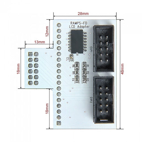 อะแดปเตอร์แผง LCD สำหรับเครื่องพิมพ์ 3D สำหรับ RAMPS-FD