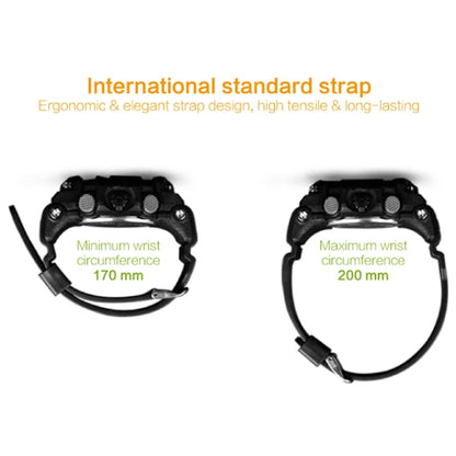 EX16 1.12 นิ้ว FSTN จอแอลซีดีแบบเต็มหน้าจอมุมมองสปอร์ตสมาร์ทวอทช์, กันน้ำ IP67, รองรับเครื่องนับก้าว / นาฬิกาจับเวลา / นาฬิกาปลุก / การแจ้งเตือน / แจ้งเตือนการโทร / รีโมทคอนโทรลของกล้อง / แคลอรี่ที่เผาผลาญ, เข้ากันได้กับโทรศัพท์ Android และ iOS
