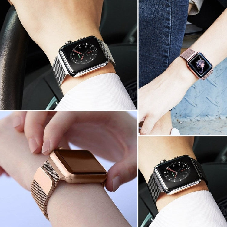 Milanese Loop สายนาฬิกาสแตนเลสแม่เหล็กสำหรับ Apple Watch Series 8 & 7 41 มม. / SE 2 & 6 & SE & 5 & 4 40 มม. / 3 & 2 & 1 38 มม., For Apple Watch Series 8&7 41mm / SE 2&6&SE&5&4 40mm / 3&2&1 38mm