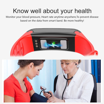 TLW T6 Fitness Tracker 0.96 นิ้ว OLED Display สายรัดข้อมือสร้อยข้อมืออัจฉริยะ, รองรับโหมดกีฬา / ECG / เครื่องวัดอัตราการเต้นของหัวใจ / ความดันโลหิต / เครื่องวัดการนอนหลับ, T6 Black, T6 Blue, T6 Red
