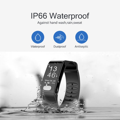 TLW T6 Fitness Tracker 0.96 นิ้ว OLED Display สายรัดข้อมือสร้อยข้อมืออัจฉริยะ, รองรับโหมดกีฬา / ECG / เครื่องวัดอัตราการเต้นของหัวใจ / ความดันโลหิต / เครื่องวัดการนอนหลับ, T6 Black, T6 Blue, T6 Red