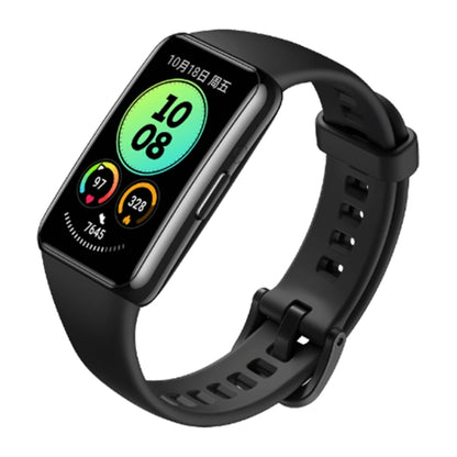Original Huawei Band 6 Pro 1.47 นิ้วหน้าจอสี AMOLED บลูทูธ 5.0 5ATM สร้อยข้อมือสายรัดข้อมืออัจฉริยะกันน้ำ, รองรับการตรวจจับอุณหภูมิร่างกาย / การตรวจสอบออกซิเจนในเลือด / การตรวจสอบการนอนหลับ / การรูดบัตรสมาร์ท NFC / 96 โหมดกีฬา