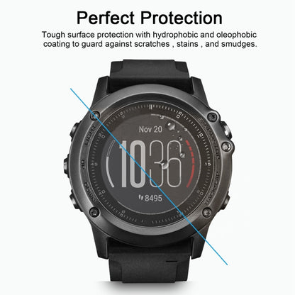 ENKAY Hat-Prince สำหรับ Garmin Fenix 3 HR Smart Watch 0.2mm 9H ความแข็งพื้นผิว 2.15D ฟิล์มกระจกนิรภัยขอบโค้ง