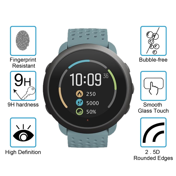 สำหรับ Suunto 3 Fitness 0.26mm 2.5D 9H ฟิล์มกระจกนิรภัยปกป้องหน้าจอ, For Suunto 3 Fitness