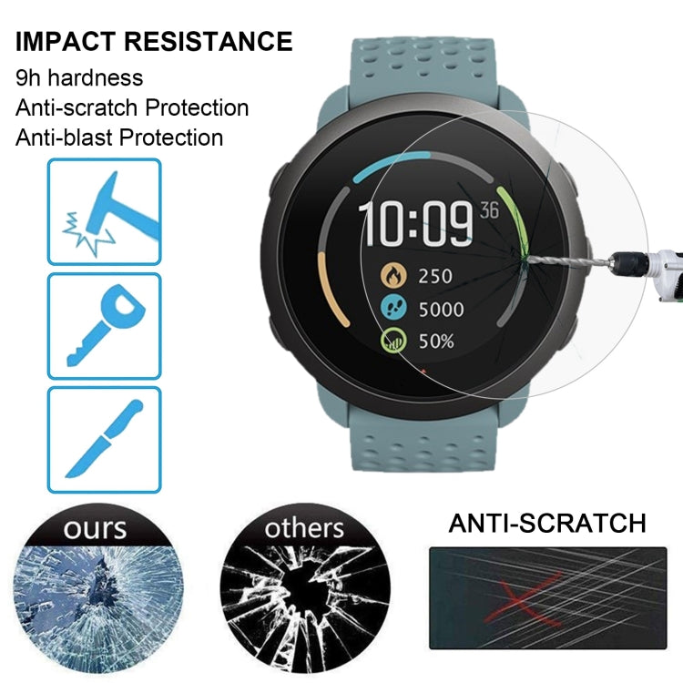 สำหรับ Suunto 3 Fitness 0.26mm 2.5D 9H ฟิล์มกระจกนิรภัยปกป้องหน้าจอ, For Suunto 3 Fitness