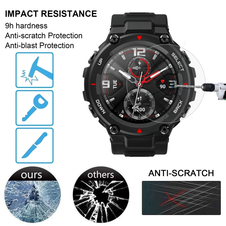 สำหรับ Huami Amazfit T-Rex 0.26 มม. 2.5D 9H กระจกนิรภัยฟิล์มกันรอยหน้าจอ, For Huami Amazfit T-Rex