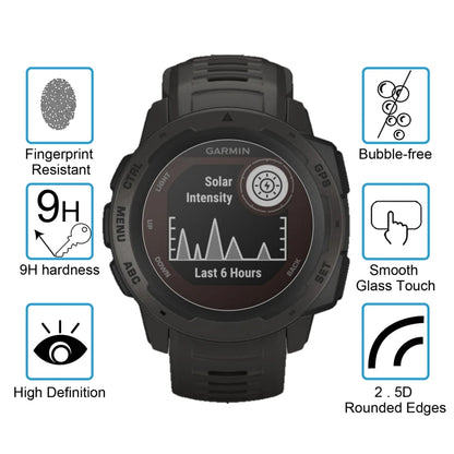 สำหรับ Garmin Instinct 0.26mm 2.5D 9H ฟิล์มกระจกนิรภัยป้องกันหน้าจอ, For Garmin Instinct