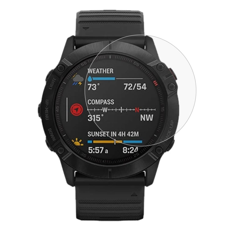 สำหรับ Garmin Fenix 6 Pro 0.26mm 2.5D 9H ฟิล์มกระจกนิรภัยปกป้องหน้าจอ, For Garmin Fenix 6 Pro