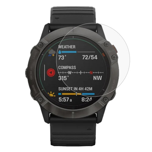 สำหรับ Garmin Fenix 6X Pro 0.26mm 2.5D 9H ฟิล์มกระจกนิรภัยปกป้องหน้าจอ, For Garmin Fenix 6X Pro