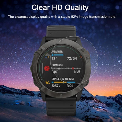 สำหรับ Garmin Fenix 6X Pro 0.26mm 2.5D 9H ฟิล์มกระจกนิรภัยปกป้องหน้าจอ, For Garmin Fenix 6X Pro