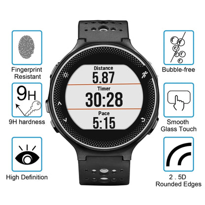 สำหรับผู้เบิกทาง Garmin 235 0.26mm 2.5D 9H ฟิล์มกระจกนิรภัยป้องกันหน้าจอ, For Garmin Forerunner 235