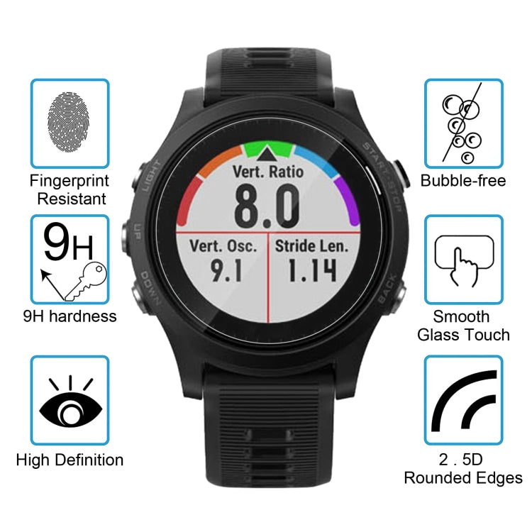 สำหรับผู้เบิกทาง Garmin 635 0.26mm 2.5D 9H ฟิล์มกระจกนิรภัยป้องกันหน้าจอ, For Garmin Forerunner 635
