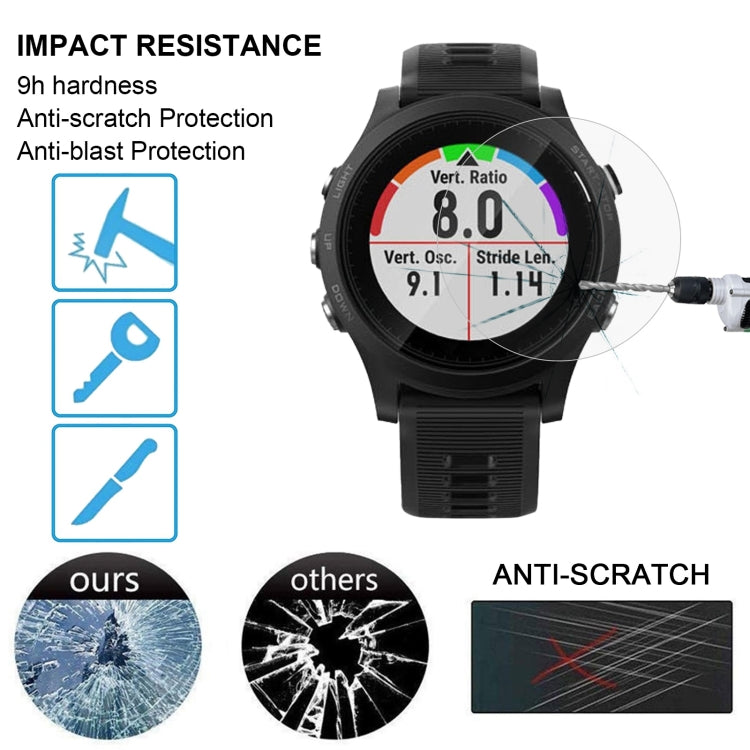 สำหรับผู้เบิกทาง Garmin 635 0.26mm 2.5D 9H ฟิล์มกระจกนิรภัยป้องกันหน้าจอ, For Garmin Forerunner 635