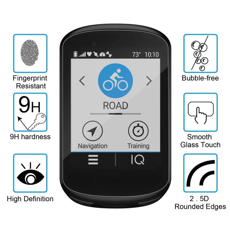 สำหรับ Garmin Edge 830 0.26mm 2.5D 9H ฟิล์มกระจกนิรภัยปกป้องหน้าจอ, For Garmin Edge 830