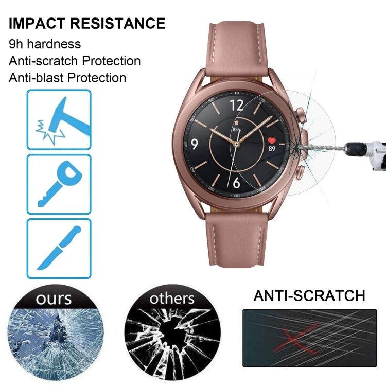 สำหรับ Samsung Galaxy Watch3 45 มม. 0.26 มม. 2.5D 9H กระจกนิรภัยฟิล์มกันรอยหน้าจอ, For Samsung Galaxy Watch3 45mm