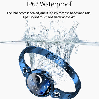 สร้อยข้อมือผู้หญิงสมาร์ทแฟชั่น AK15, หน้าจอ LCD สี 1.08 นิ้ว, กันน้ำ IP67, รองรับการตรวจสอบอัตราการเต้นของหัวใจ / การตรวจสอบการนอนหลับ / การถ่ายภาพระยะไกล